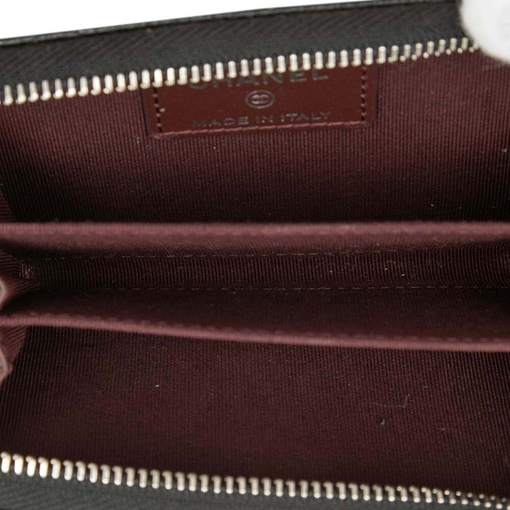 CHANEL Black Caviar Leather Logo Wallet - Picture 4 of 6